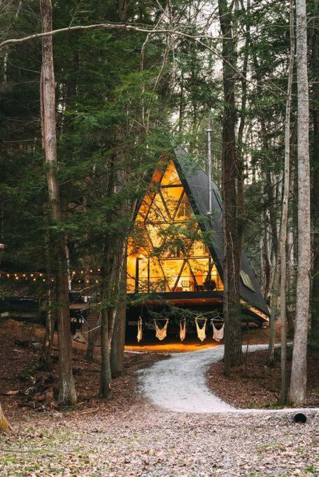 Dunlap Hollow A-Frame Rockbridge Eksteriør billede
