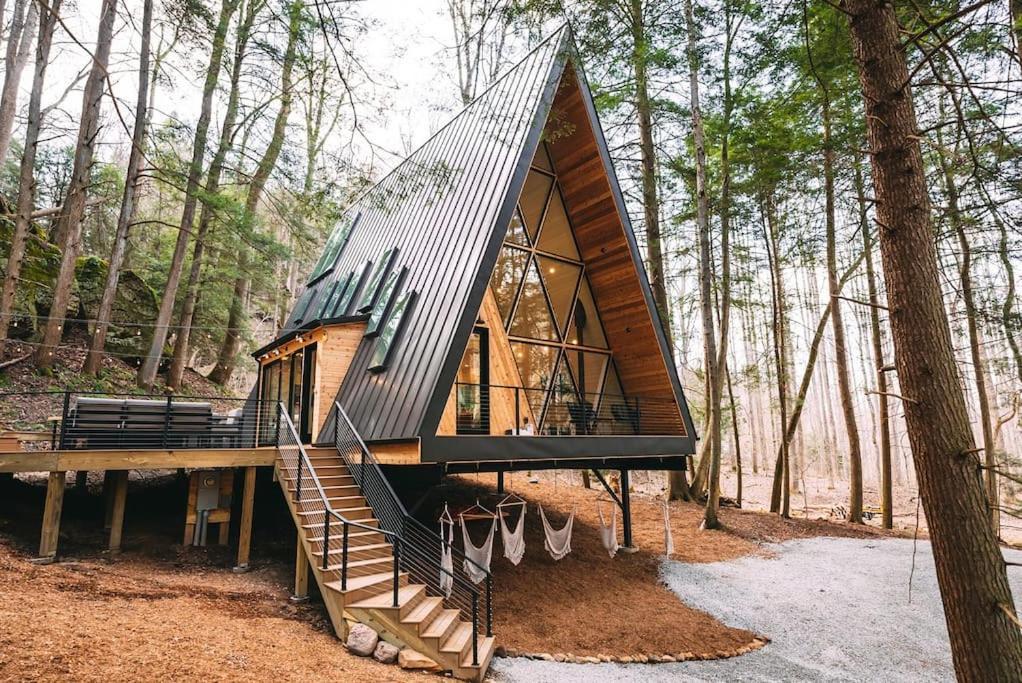 Dunlap Hollow A-Frame Rockbridge Eksteriør billede