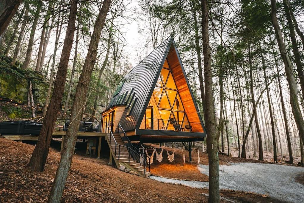 Dunlap Hollow A-Frame Rockbridge Eksteriør billede
